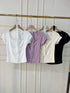 Wide Neck Button Down Lace Detail Tops